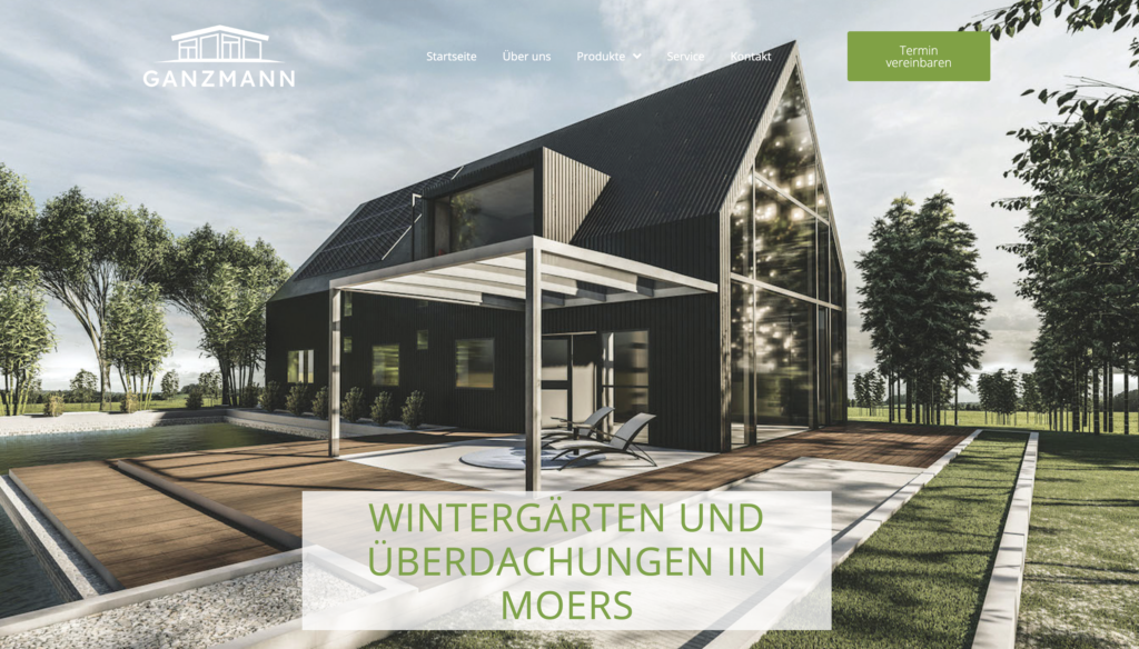 Startseite von Ganzmann Überdachungen